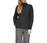 QS Weicher Strickpullover mit Rippstruktur