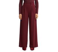 Wide-Leg Hose aus Interlockjersey 36/30 rot 2170523.3900.36_30
