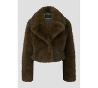 QS x Vanessa Mai | Jacke in Felloptik S braun 2173066.0009.S