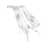 QSCTYG 1 Paar Satin-Schnürsenkel, glatte DIY-Schnürsenkel, doppelseitiges Zubehör for flache Schuhe(Grey)