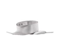 QSCTYG 1 Paar Schnürsenkel, 2 cm breit, Satin-Seidenband-Schnürsenkel for Sneaker, 80 cm/100 cm/120 Länge(Light grey,100cm)