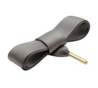 QSCTYG 22 mm breite bunte Schnürsenkel mit goldener Metallspitze for aus Satin(Dark Grey,140cm)