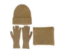 Qsvbeeqj 3-teiliges Set Aus Gestrickter Wintermütze Schal Handschuhen Weiche Acrylfaser Warme Accessoires Für Männer Frauen Und Jugendliche Alltagskleidung Winteraccessoires Für Erwachsene
