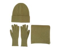 Qsvbeeqj 3-teiliges Set Aus Gestrickter Wintermütze Schal Handschuhen Weiche Acrylfaser Warme Accessoires Für Männer Frauen Und Jugendliche Alltagskleidung Winteraccessoires Für Erwachsene