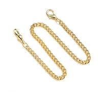 Qsvbeeqj Albert Taschenuhr Vintage Doppelkette T-Bar Taschenuhr Vintage Fashion Accessory Gold Single Buckle 2 Wie beschrieben Produkt entspricht der Beschreibung.