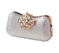 Qsvbeeqj Elegante Clutch Mit Strasssteinen Geldbörse Für Damen Formelle Abendtaschen Handtaschen Umhängetaschen Für Hochzeit Cocktailparty Umhängetasche Für Hochzeit