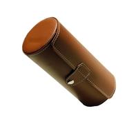 Qsvbeeqj Reise Leder Uhren Aufbewahrungsbox Staubdicht Schützende Organizer PU Textur Für Schmuck Und Kleine Accessoires Staubdichtes Uhrengehäuse