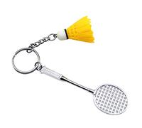 Qsvbeeqj Schlüsselanhänger, Badminton-Fledermaus, kreativer Metall-Schmuck, Schlüsselanhänger, Badminton, für Schlüsselanhänger für Sportvereine