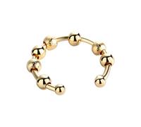 Qsvbeeqj Stilvolle drehbare Ringe mit Perlen für Erwachsene, Stressabbau, verstellbarer drehbarer Schmuck für bequemes Tragen im Alltag, reduziert Stress, Schmuck für den täglichen Gebrauch, Wie