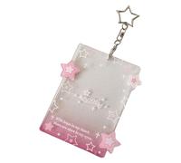 Qsvbeeqj Stylish Star Card Holder Schlüsselbund Trendy Schlüsselbunddekoration Für Die Anzeige Ihrer Idol Leidenschaft