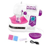 Qsvbeeqj Tragbare Elektrische Nähmaschine Spielzeug Für Kinder Rollenspiel Realistisches Simulationsdesign Sicherer Kunststoff Einfach Zu Bedienen Tragbare Kinder Nähmaschine
