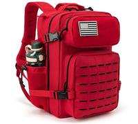 QT&QY 25L Taktischer Rucksack für Männer - MOLLE Military Rucksack, Outdoor, Camping, Wandern, Jagd, Fitness, Wasserabweisend, mit Flaschenhaltern und Laptopfach, Notfall-Überlebensrucksack