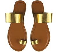 QTANZIQI Atmungsaktive, Bequeme Big-Toe-Korrektur-Sandalen, offene Zehen-T-Riemen-Sandalen, Bohemian-Tanga, lässige Strandschuhe mit orthopädischem Ballen-Korrektor, 37