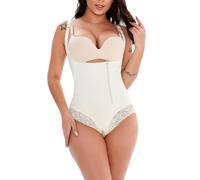 QTANZIQI Kolumbianischer Hüftgürtel, Bodysuit, atmungsaktiv, unsichtbar, Shapewear, Po-Lifter, Schlankheitsgürtel für Damen, Ganzkörper