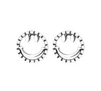 QTANZIQI Lllunimon 925 Sterling Silber Ohrstecker mit rundem Gesicht, modische Retro-Glücksohrringe, vielseitige Ohrringe für Männer und Frauen