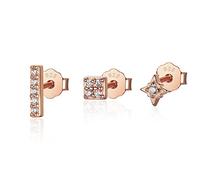 QTANZIQI TXCLTS S925 Sterling Silber Zirkon Ohrringe Weibliche Nette Gold Schildkröte Stern Mond Mode Schmuck Geburtstag Geschenk Clip Ohrring