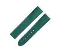 QTYQWC 20 mm weißes Nylongewebe-Armband, passend für AT150 Seamaster 300 Planet Ocean De Ville Speedmaster-Uhrenarmband mit gebogenem Ende