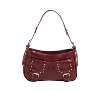 QTYQWC Crescent Umhängetasche PU Leder Hobo Trendy Crossbody Bag mit verstellbarem Riemen -Unterarm -Tasche für Frauen wo