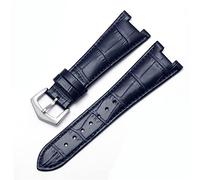 QTYQWC Echtes Leder-Uhrenarmband für Patek Philippe 5711 5712G Nautilus Uhren Herren und Damen, spezielle Kerbe, 25 mm x 12 mm Uhrenarmband