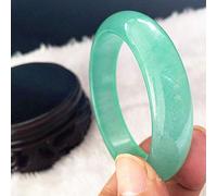 QTYQWC Jade-Armband, Jade-Schmuck für Frauen, natürliche Eisarten-Jade, hellgrünes Armband, natürliches Stein-Jade-Armband (63 mm)