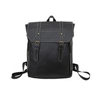 QTYQWC Vintage Rucksack Weibliche Qualität Pu Leder Damen Mode Tasche Frauen Laptop Tasche Damen Rucksack (Schwarz)