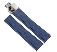 QTYQWC Weiches Gummi-Uhrenarmband Aquanaut, passend für Patek Philippe Silikon 5164A 5167A 5168A, 21 mm, Uhrenarmband mit Faltschließe