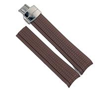 QTYQWC Weiches Gummi-Uhrenarmband Aquanaut, passend für Patek Philippe Silikon 5164A 5167A 5168A, 21 mm, Uhrenarmband mit Faltschließe