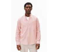 QUAASA GESTREIFTES LANGARMHEMD | 100% Bio-Baumwolle - rot (XL)