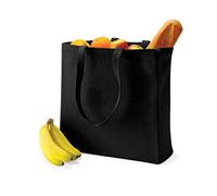 Quadra canvas shopper in Schwarz