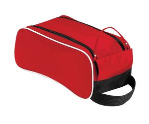 Quadra Teamwear Schuh Tasche - 9 Liter (2 Stück/Packung) (Einheitsgröße) (Rot/Schwarz/Weiß)