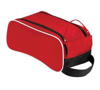 Quadra Teamwear Schuh Tasche - 9 Liter (Einheitsgröße) (Rot/Schwarz/Weiß)