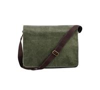 Quadra - Vintage Canvas Despatch Bag Vintage Military Green, 40 x 30 x 12 cm