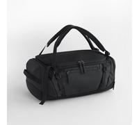 Quadra Zürich 35 Litre Hybrid Holdall Recycling Material mit matter PU - Beschichtung Tasche und Rucksack Backpack Schwarz