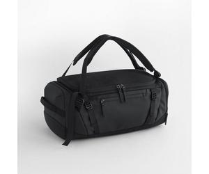 Quadra Zürich 35 Litre Hybrid Holdall Recycling Material mit matter PU - Beschichtung Tasche und Rucksack Backpack Schwarz