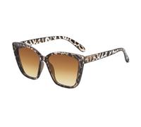Quadratische Sonnenbrille für Damen - Trendige Sonnenbrille, Katzen-UV-Schutz, Brille für Outdoor-Abenteuer, Reisen, Fahren, , Festival, Picknick, Einkaufen, Urlaub, Weißer Doppeltee, Refer to