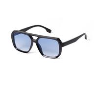 Quadratische Sonnenbrille mit flacher Oberseite für Damen und Herren, übergroßer, dicker Rahmen mit Doppelsteg-Design, Retro-geometrische Sonnenbrille mit getönten Gläsern, ideal zum Autofahren,