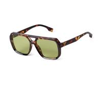 Quadratische Sonnenbrille mit flacher Oberseite für Damen und Herren, übergroßes, dickes Gestell mit Doppelsteg-Design, Retro-geometrische Sonnenbrille mit getönten Gläsern, ideal zum Autofahren,