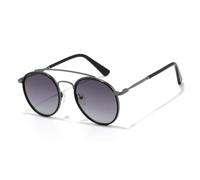 Quadratische Sonnenbrille mit personalisiertem Sonnenschutz, Herren-Retro-Stil, Schwarz, Klassische Nieten, Modische Brille zum Shoppen, Reisen, für Strandpartys, Radfahren, Grau, Einheitsgröße