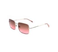 Quadratische Sonnenbrille mit verlaufenden rosa Gläsern Einheitsgröße