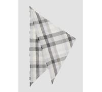 Quadratischer Schal mit Karomuster 1 grau