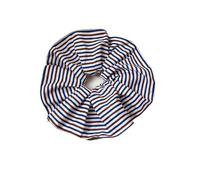 Quadratisches Haargummi Haargummis aus doppellagigem Stoff mit horizontalen Streifen for Damen, plissierter quadratischer Schal, Schleife, Haargummi, bezaubernde Modeaccessoires(Style3)