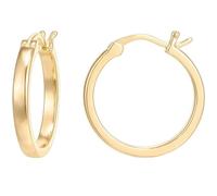 QUADRI - Damen Ohrringe Gold Creolen - Geschenk für Frau Freundin Geburtstag - Hergestellt in Italien - Inklusive Geschenkbox