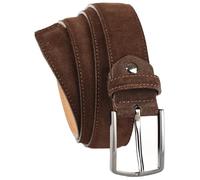 QUAMOD Wildleder Gürtel Damen Herren Hochwertiger Velours Ledergürtel Unisex 3,5 cm (35 mm) breit, Velourleder gürtel mit Geschenk-Box umweltfreundliche und faire Produktion