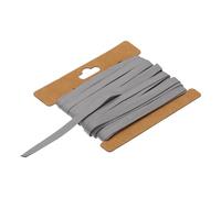 QUARKZMAN 1/4" Doppelt Gefaltetes Schrägband Baumwolle Kontinuierliches Bias Klebeband für Nähen Säumen Quilten Saum Binden Handwerk (Weiß Grau 6 Yards)