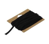 QUARKZMAN 1/4" Doppelt Gefaltetes Schrägband Baumwolle Kontinuierliches Bias Klebeband für Nähen Säumen Quilten Saum Binden Handwerk (Grau Schwarz 12 Yards)