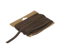 QUARKZMAN 1/4" Doppelt Gefaltetes Schrägband Baumwolle Kontinuierliches Bias Klebeband für Nähen Säumen Quilten Saum Binden Handwerk (Braun 12 Yards)