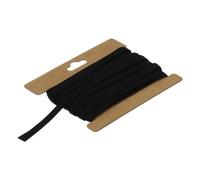 QUARKZMAN 1/4" Doppelt Gefaltetes Schrägband Baumwolle Kontinuierliches Bias Klebeband für Nähen Säumen Quilten Saum Binden Handwerk (Grau Schwarz 6 Yards)