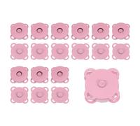 QUARKZMAN 10 Sets magnetische Druckknöpfe, 1,8 cm, Metallverschlüsse, Magnetverschlüsse zum Aufnähen, Ersatz-Magnetverschlüsse für Geldbörsen, Kleidung, Tragetaschen, Basteln, Rosa