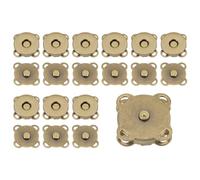 QUARKZMAN 10 Sets magnetische Druckknöpfe, 1,8 cm, Metallverschlüsse, Magnetverschlüsse zum Aufnähen, Ersatz-Magnetverschlüsse für Geldbörsen, Kleidung, Tragetaschen, Basteln, Bronzeton