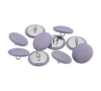 QUARKZMAN 10 Stück 23 mm Knöpfe Lila mit Stoffüberzug, Vintage Stoffknöpfe Bezogen Nähknöpfe Runde Bastelknöpfe Metallschaft für Mantel Jacke Anzüge Kleider Blusen DIY Projekte